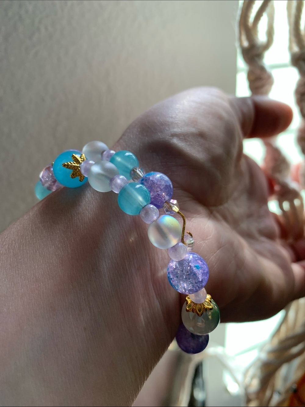 Handcrafted Glass Beaded Bracelet